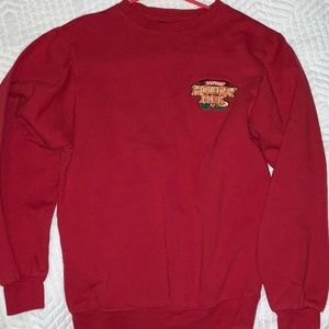 Six flags holiday in the park red sweatshirt